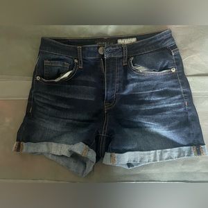 Aeropostale - dark blue denim jean shorts